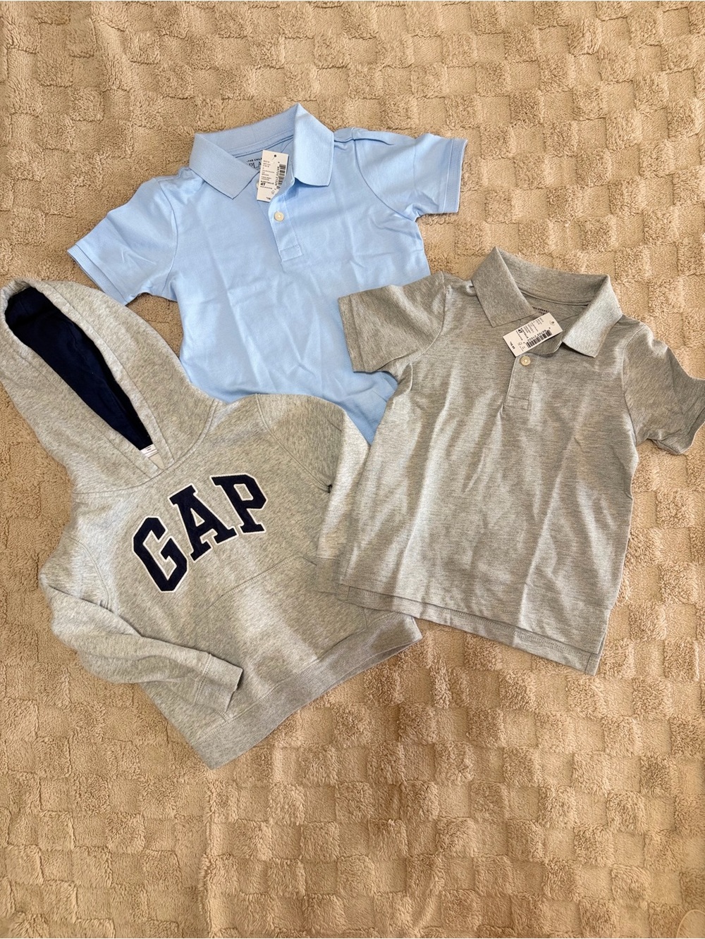 Boys 4T GAP & Children’s Place 3pc Bundle Polos Hoodie NWT